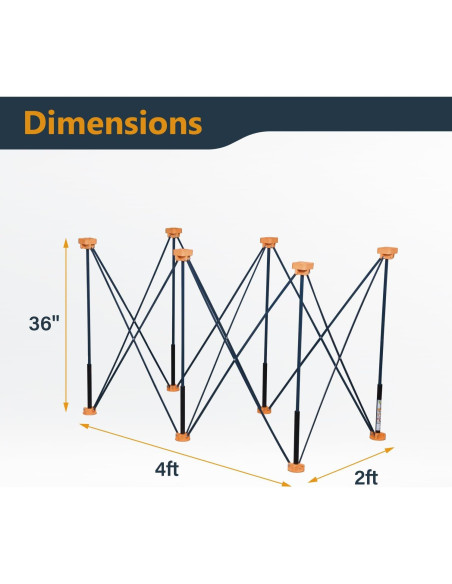 Banco de Trabajo PORTÁTIL POWERTEC 2x4ft Plegable 1134kg