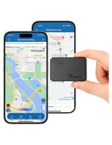 Localizador GPS Mini 4G Winnes Rastreador Vehicular Magnético