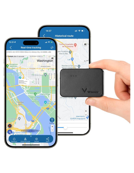 Localizador GPS Mini 4G Winnes Rastreador Vehicular Magnético