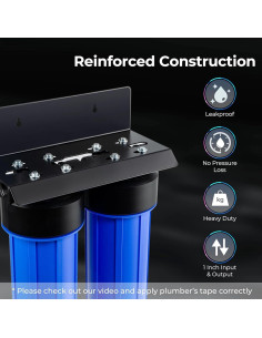 Sistema de Filtro de Agua iSpring WGB22B-KS 2 Etapas 56.78 L/min 2