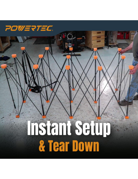 Banco de Trabajo PORTÁTIL POWERTEC 2x4ft Plegable 1134kg