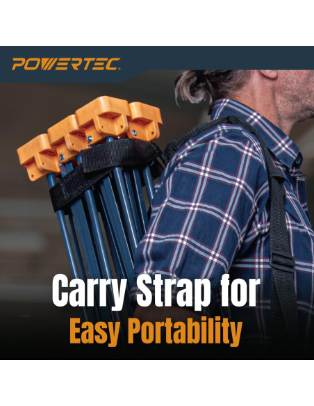 Banco de Trabajo PORTÁTIL POWERTEC 2x4ft Plegable 1134kg