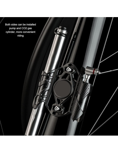 Soporte de Etiqueta Localizadora de Bicicleta VINGVO Negro Impermeable