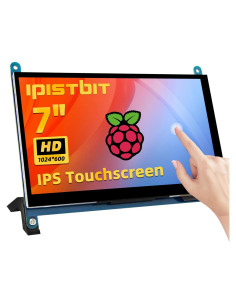 Pantalla Táctil LCD 7" iPistBit 1024x600 HDMI Raspberry Pi