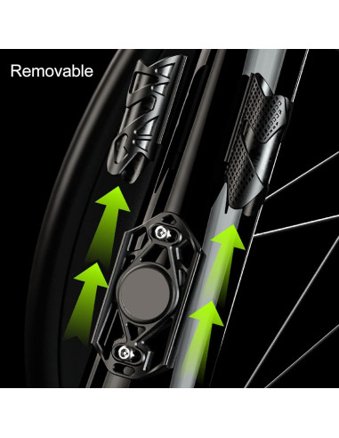 Soporte de Etiqueta Localizadora de Bicicleta VINGVO Negro Impermeable