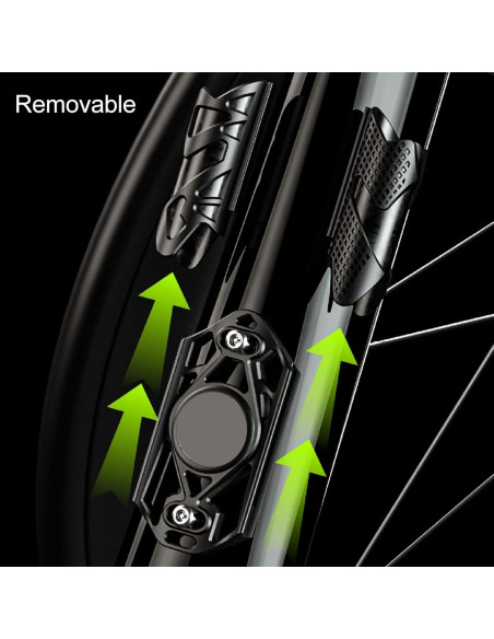Soporte de Etiqueta Localizadora de Bicicleta VINGVO Negro Impermeable