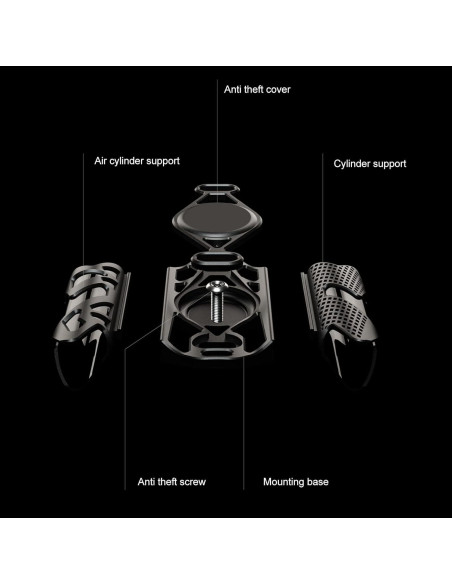 Soporte de Etiqueta Localizadora de Bicicleta VINGVO Negro Impermeable