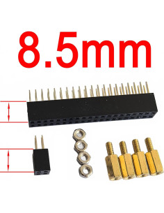 Aumentador de altura GPIO y PoE DSLRKIT 8.5mm para Raspberry Pi 2