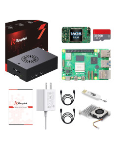 Kit Raspberry Pi 5 iRasptek 16GB RAM 256GB OS Aluminio