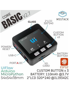 Kit de Desarrollo IoT M5Stack Básico V2.7 5,08 cm 2