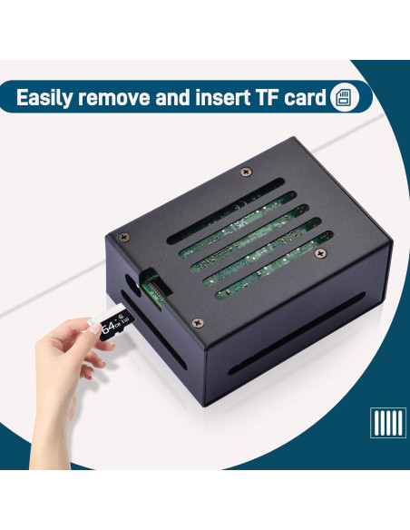 Caja de Metal GeeekPi para Raspberry Pi 5 con PCIe M.2