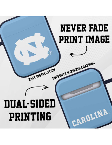 Funda Affinity Tar Heels HDX para Apple AirPods Gen 1 y 2