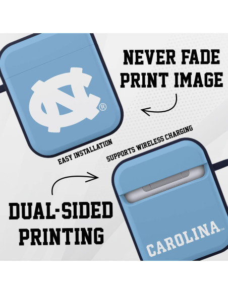 Funda Affinity Tar Heels HDX para Apple AirPods Gen 1 y 2