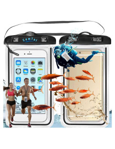 Funda impermeable para celular CamTel IPX8 30m - Negro