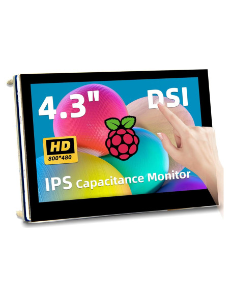 Pantalla táctil 4.3" iPistBit para Raspberry Pi 800x480