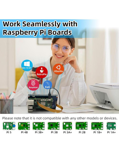 Pantalla táctil 4.3" iPistBit para Raspberry Pi 800x480