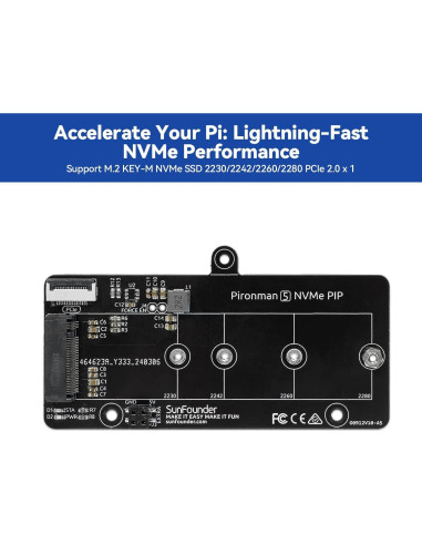 Caja Mini PC Pironman 5 para Raspberry Pi 5 con SSD NVMe