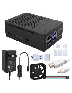 Caja GeeekPi para Raspberry Pi 4 con Ventilador y Accesorios