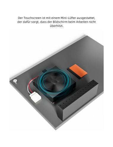 Pantalla Táctil 3.5" CUQI para Raspberry Pi 3/4/5 480x320