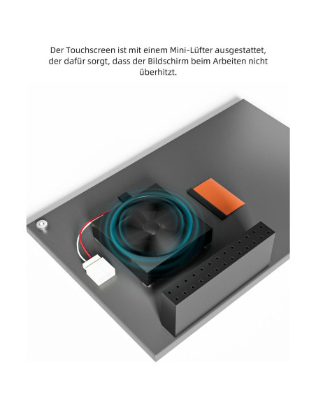 Pantalla Táctil 3.5" CUQI para Raspberry Pi 3/4/5 480x320