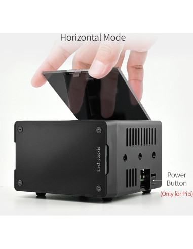 Caja Mini PC ElectroCookie para Raspberry Pi 5 con Enfriador RGB