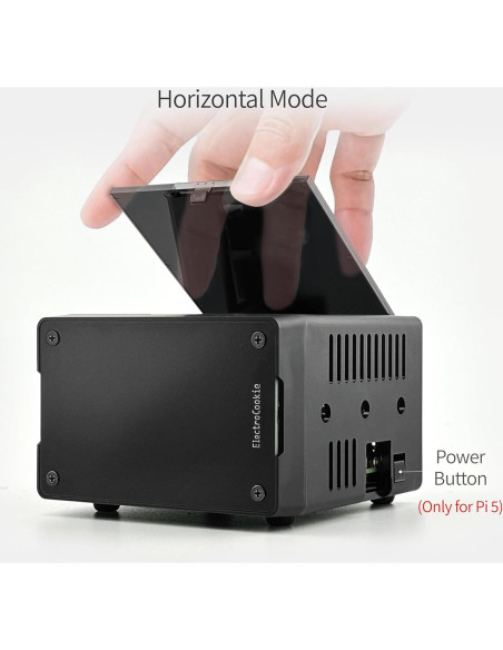Caja Mini PC ElectroCookie para Raspberry Pi 5 con Enfriador RGB