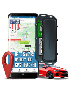 Rastreador GPS Oculto LoneStar para Vehículos - Antirrobo, 8 Años Batería