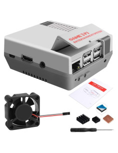 Carcasa Retro Nes3Pi GeeekPi para Raspberry Pi 2B/3B/3B+