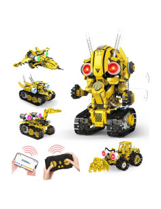 Kit de Robot RC STEM 5 en 1 LESSETI 673PCS Juguete Educativo