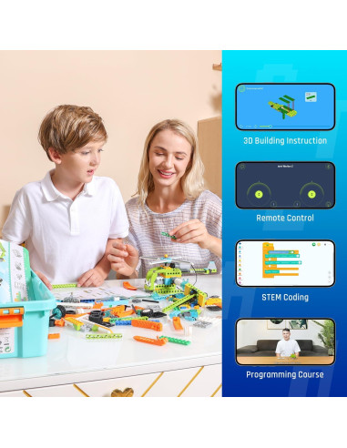 Kit Robótico Educativo Makerzoid 600 Bloques 6+ Años