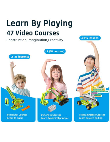 Kit Robótico Educativo Makerzoid 600 Bloques 6+ Años