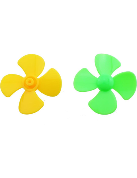 20 Hélices Plásticas 40mm para Motor DC 2mm MTQY