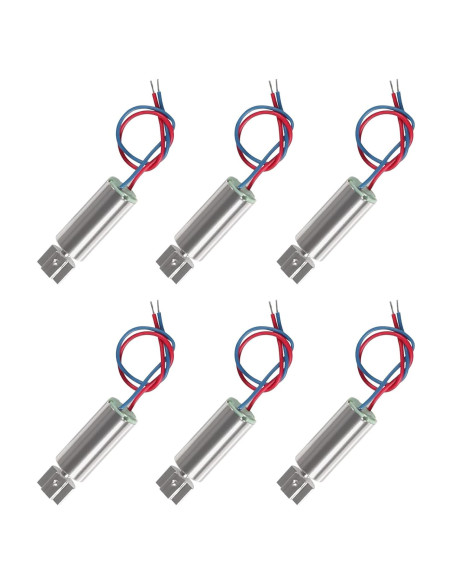 Motor Vibrante Micro Sin Núcleo Alinan 6pcs 3V 14000RPM 6x14mm
