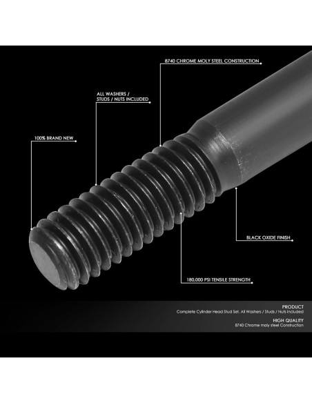 Studs de Cabeza de Cilindro DNA Motoring LEPOW-017 6.0L Diesel
