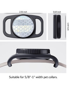 Soporte Impermeable PZOZ para Collar de Perro AirTag 2 Pcs 2
