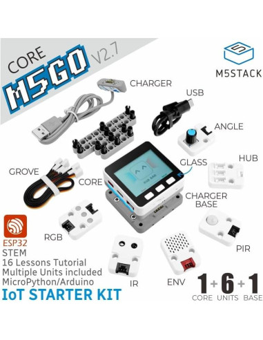Kit de Inicio IoT M5Stack M5GO V2.7 con Pantalla 5.08cm