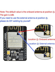 2PCS Módulo Cámara ESP32-CAM-MB Aideepen 2MP Micro USB 2
