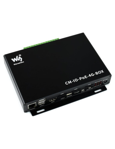 Mini-ordenador industrial IoT Waveshare CM-IO-POE-4G-BOX 4G PoE