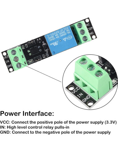 Módulo de Relé 1 Canal 3V Shutao con Optoacoplador