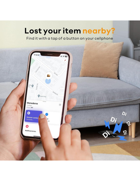 Localizador Bluetooth ATUVOS para Cartera - IP67 Impermeable