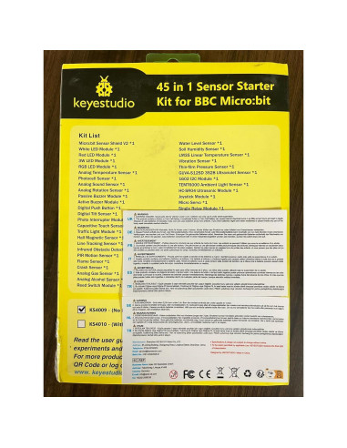Kit de Inicio 45 Sensores Keyestudio Micro:bit V2.2