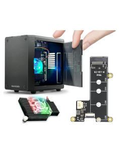 Caja Mini PC ElectroCookie para Raspberry Pi 5 con M.2 HAT