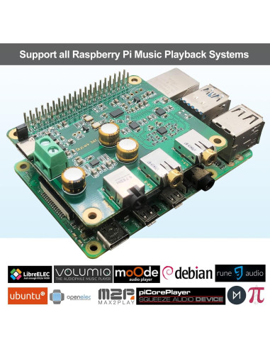Tarjeta de Audio HiFi DAC Pro Hat Innomaker para Raspberry Pi
