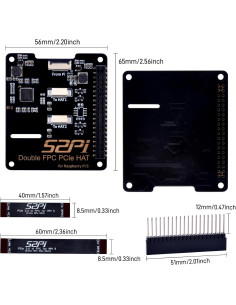 HAT GeeekPi B12 para Raspberry Pi 5 - Expansión Dual PCIe 2