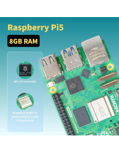 Kit de Inicio iRasptek Raspberry Pi 5 8GB 64GB OS Pre-Cargado 2