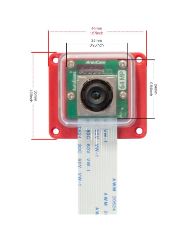 Cámara Arducam OwlSight 64MP para Raspberry Pi 4B/5, Enfoque Automático