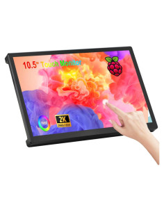 Monitor Táctil 10.5" Wisecoco 2K 2560x1600 HDMI RPi