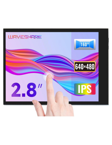 Pantalla LCD 2.8" Waveshare 480x640 DPI Táctil Raspberry Pi