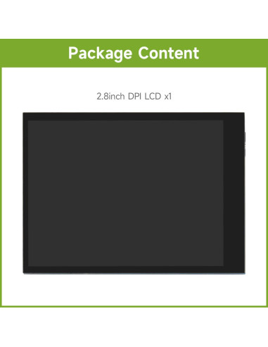 Pantalla LCD 2.8" Waveshare 480x640 DPI Táctil Raspberry Pi
