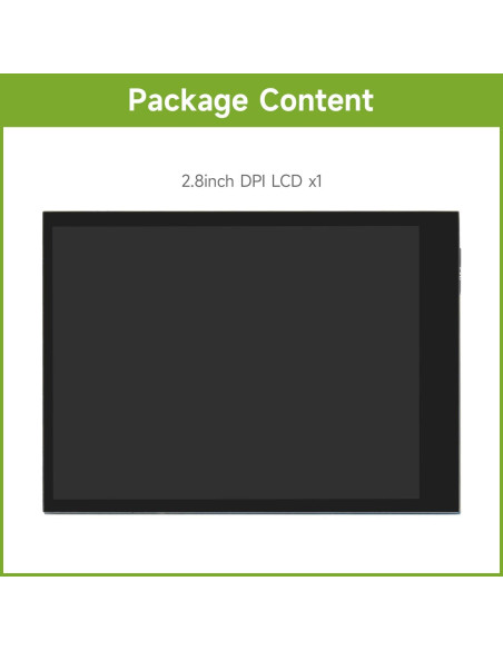 Pantalla LCD 2.8" Waveshare 480x640 DPI Táctil Raspberry Pi